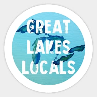 Great Lakes Locals Logo Sticker